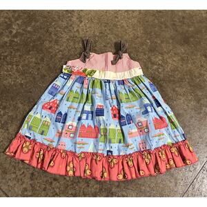 Matilda Jane Felicia Knot Dress Sugarland Collection Size 4 EUC